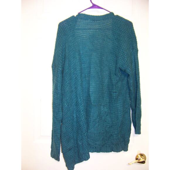 Say What? Green Cardigan Size L - Picture 2 of 2